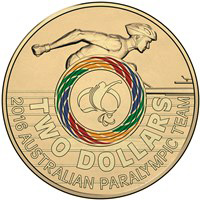 paralympic multi-coloured Rio Olympic Games coin