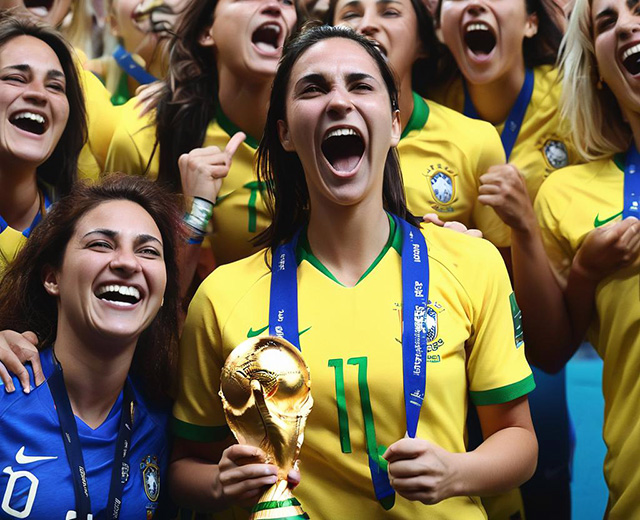 Celebrating the women's world cup coming to Brazil 