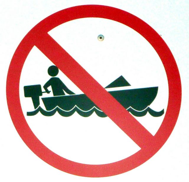 Jetski launching area sign from Esperance, Western Australia 