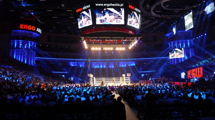 boxing match at Ergo Arena, Gdańsk-Sopot, Poland