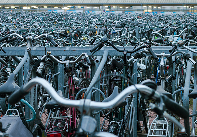 large range of bicycles