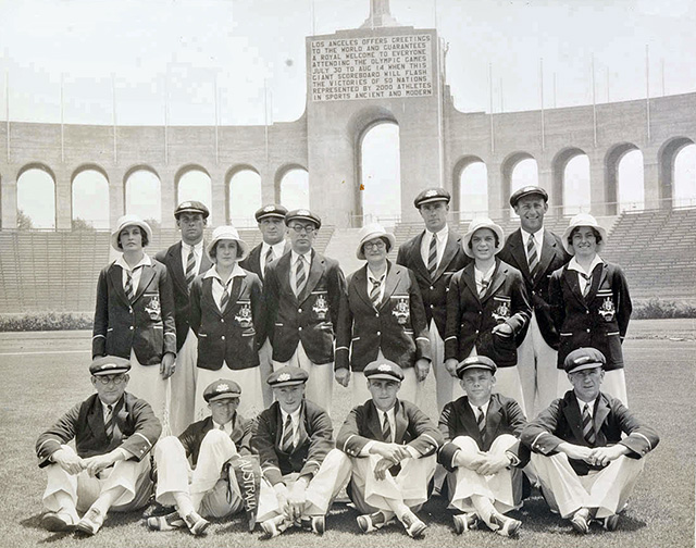 Australian team at the 1932 LA Olympic Games